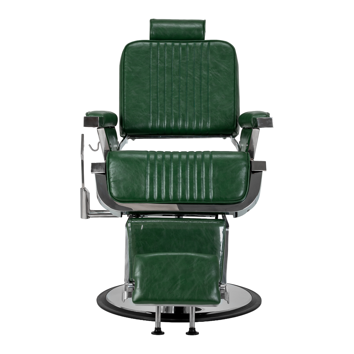 Gabbiano Friseurstuhl Royal X grün – Hydraulik & Motorrad-Style