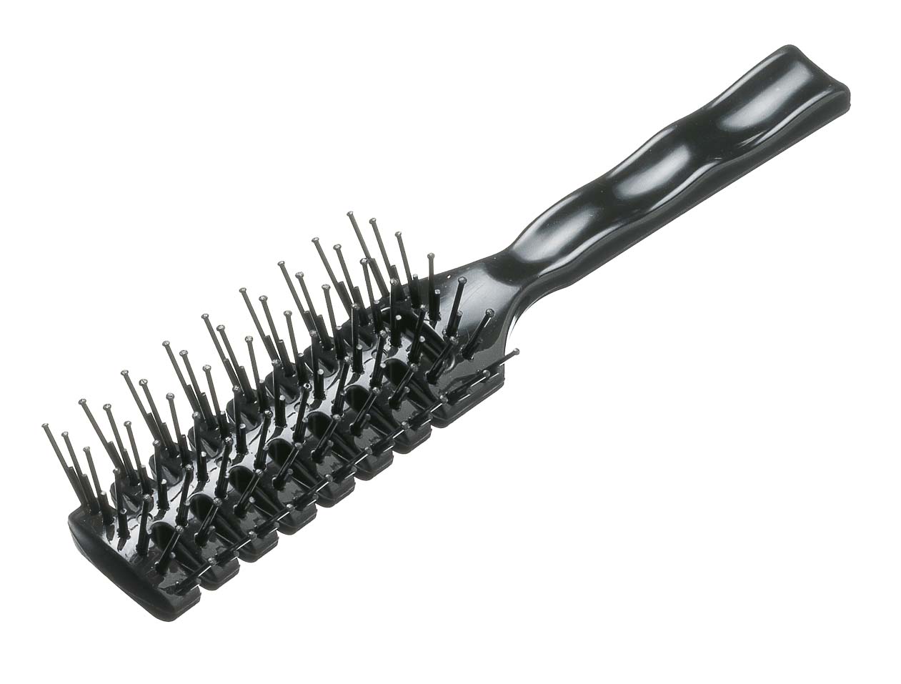 Tunnelbuerste Noppen Schwarz Friseur