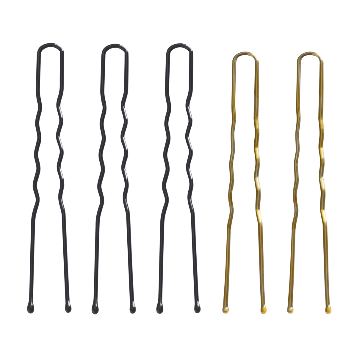 Hair Cokes E-56 Haarkokse 200er Pack Schwarz Gold