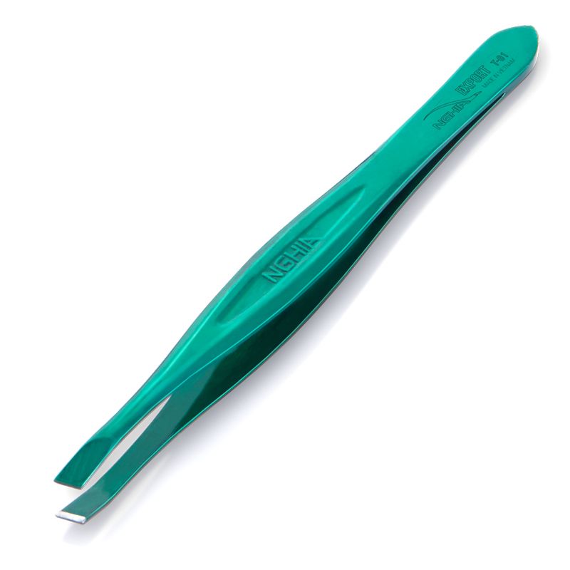 Nghia Export Pinzette T-01 Grün – Schräg geschnitten