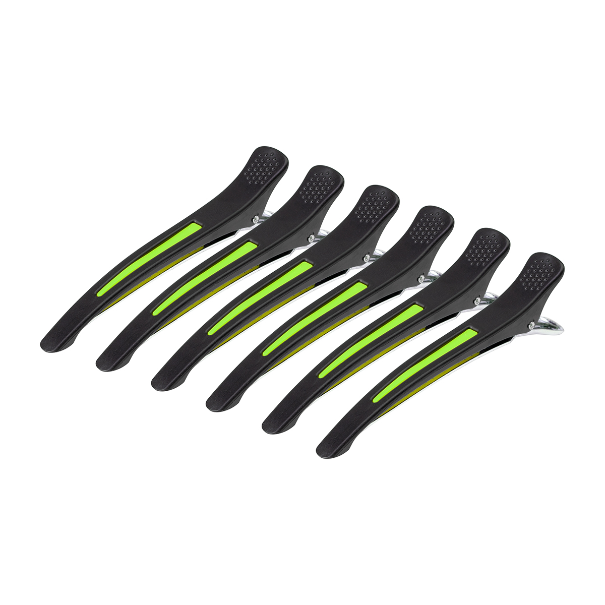 Friseur-Haarspangen Clips 11,5cm Aluminium 6er Set