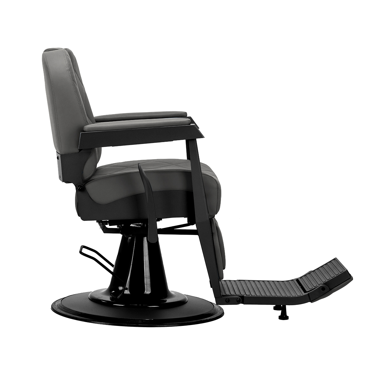 Gabbiano Bruno Barberstuhl Grau – Friseurstuhl mit Hydraulik