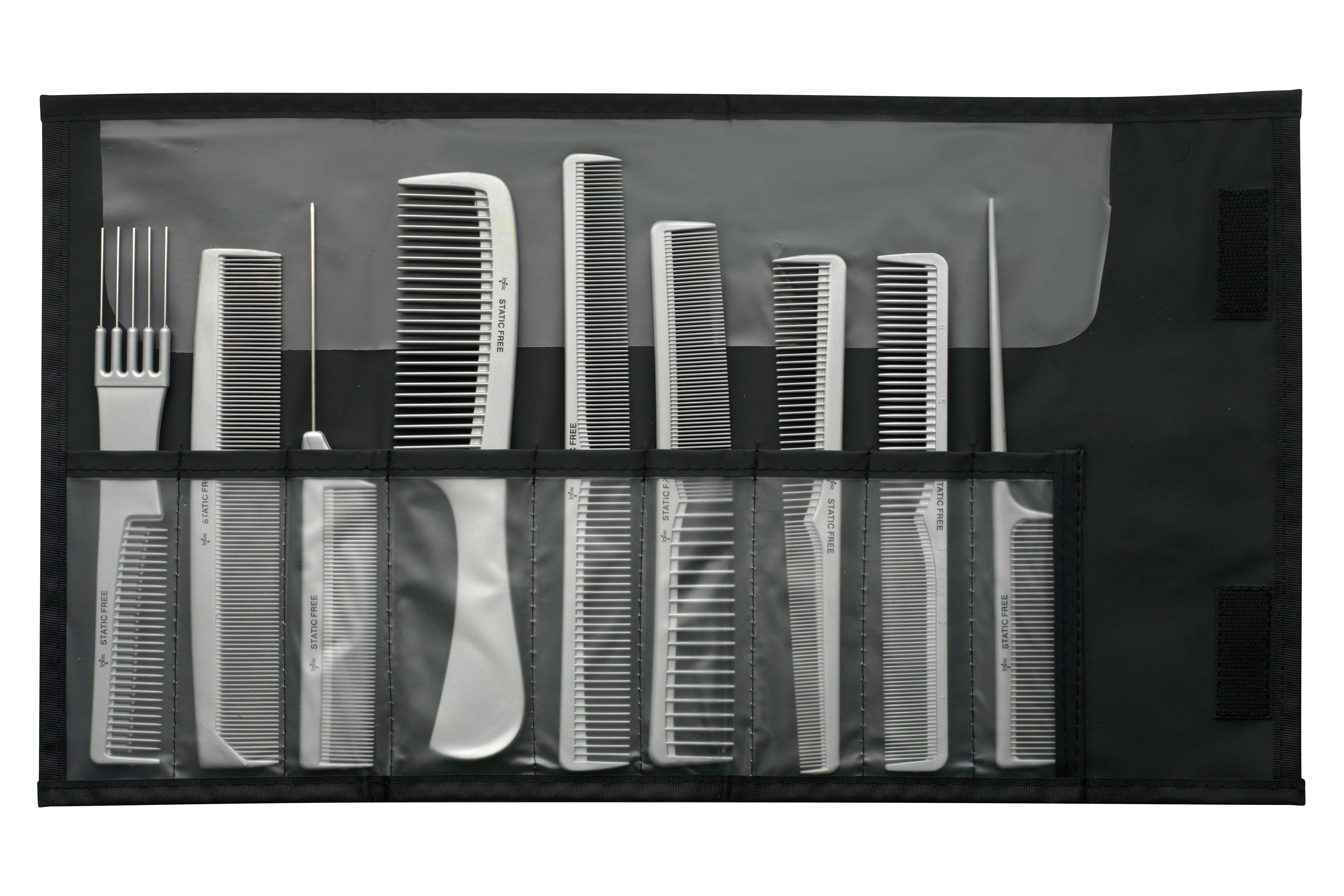 Friseurkamm Kammset Static Grau Ionen Friseur