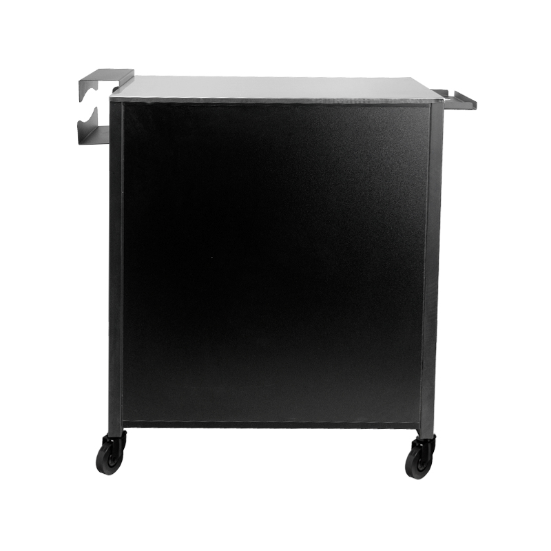 Tattoo Beistellwagen Pro Ink 702 schwarz – mit Aluminiumplatte