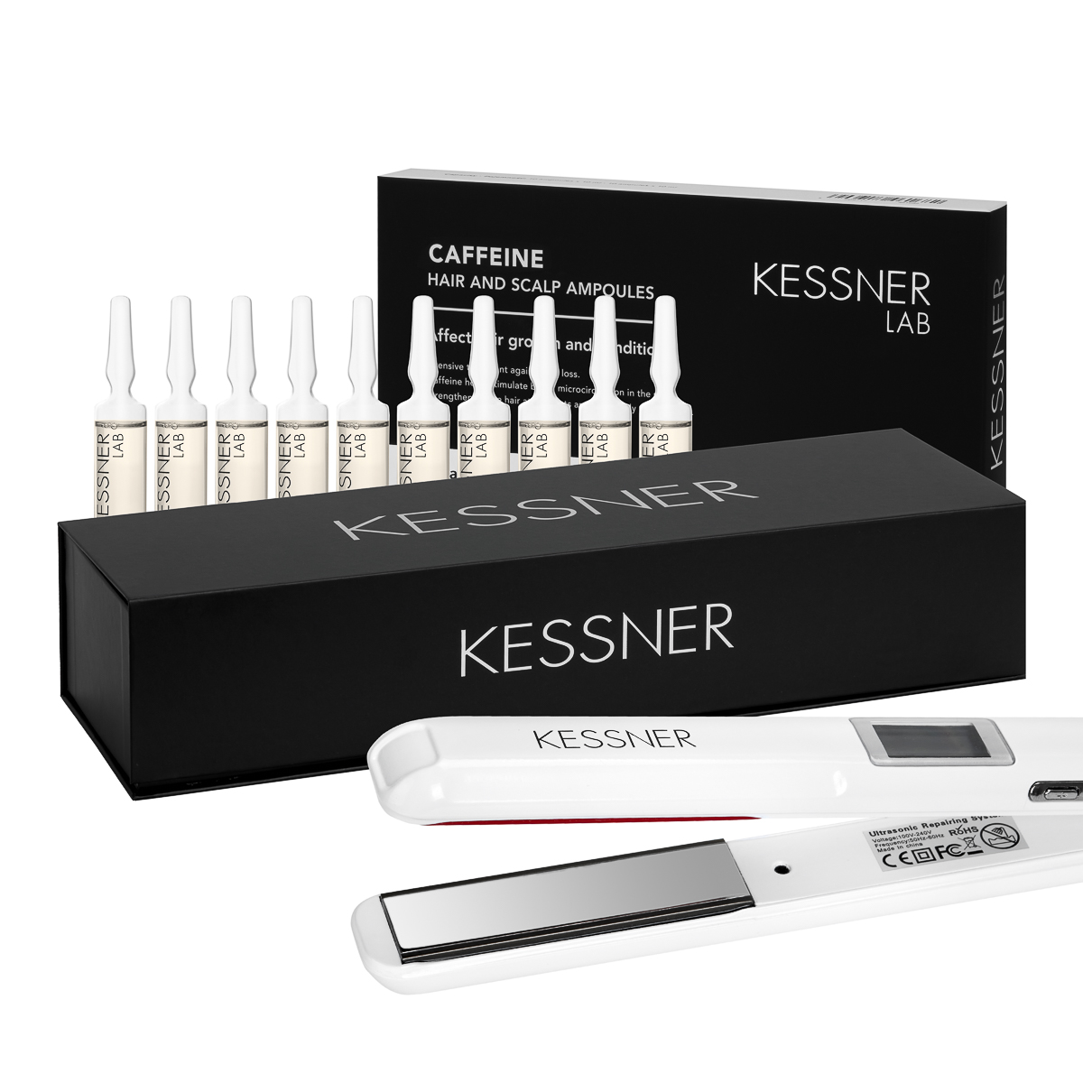 Kessner Haarspülung Set mit Koffein Ampullen - Intensive Haarpflege für Volumen und Glanz