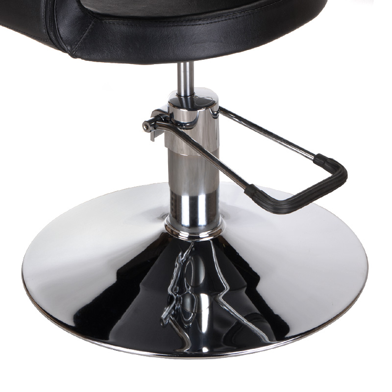 Schwarzer Friseurstuhl hydraulisch höhenverstellbar - Premium Salonstuhl - Bild 5