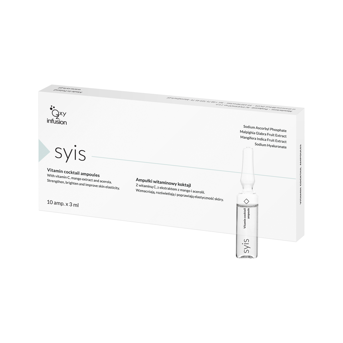 SYIS Vitamin Cocktail Ampullen - 10er Pack à 3ml Intensiv-Konzentrat