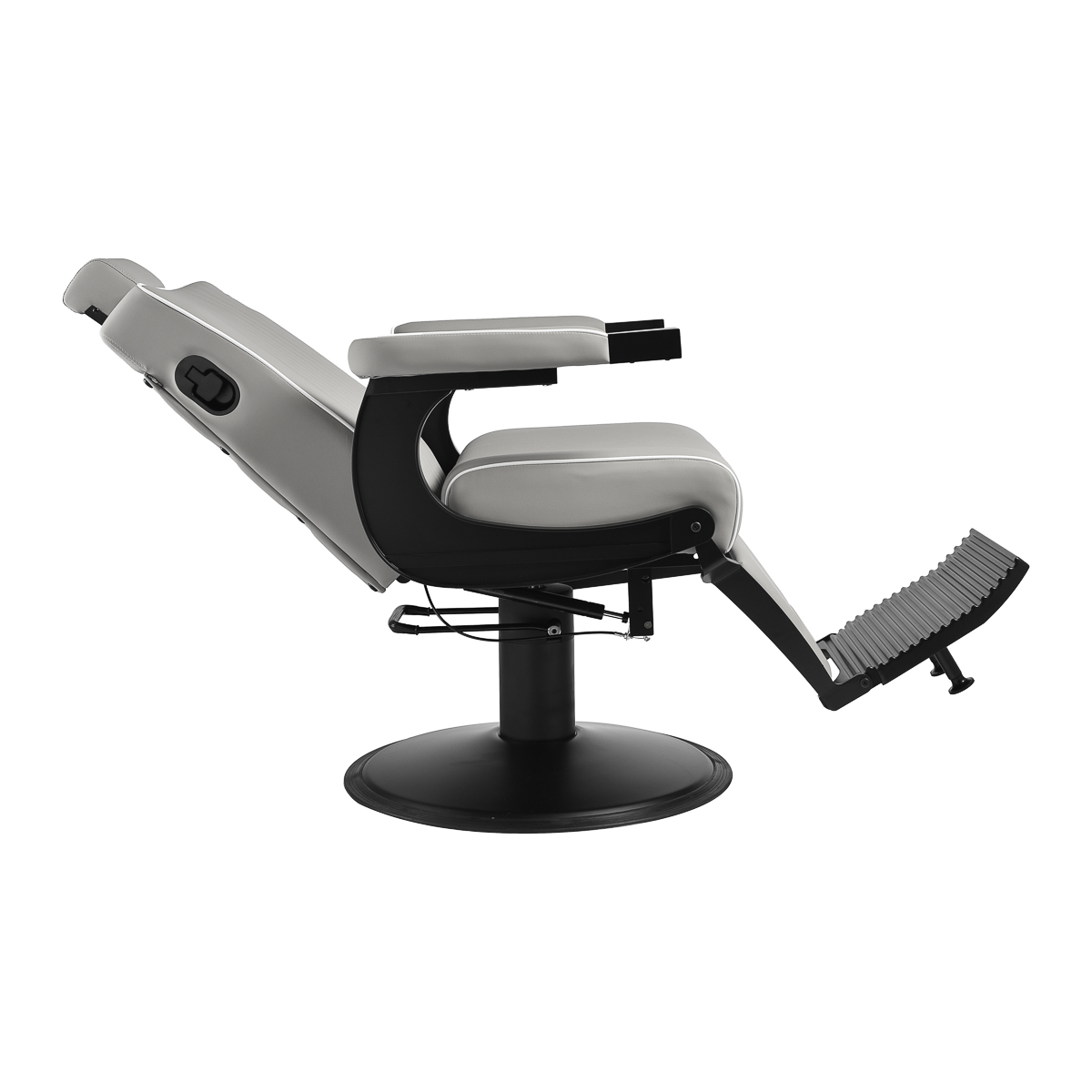 Gabbiano Levi Friseurstuhl Grau mit Hydraulik – Premium Salon