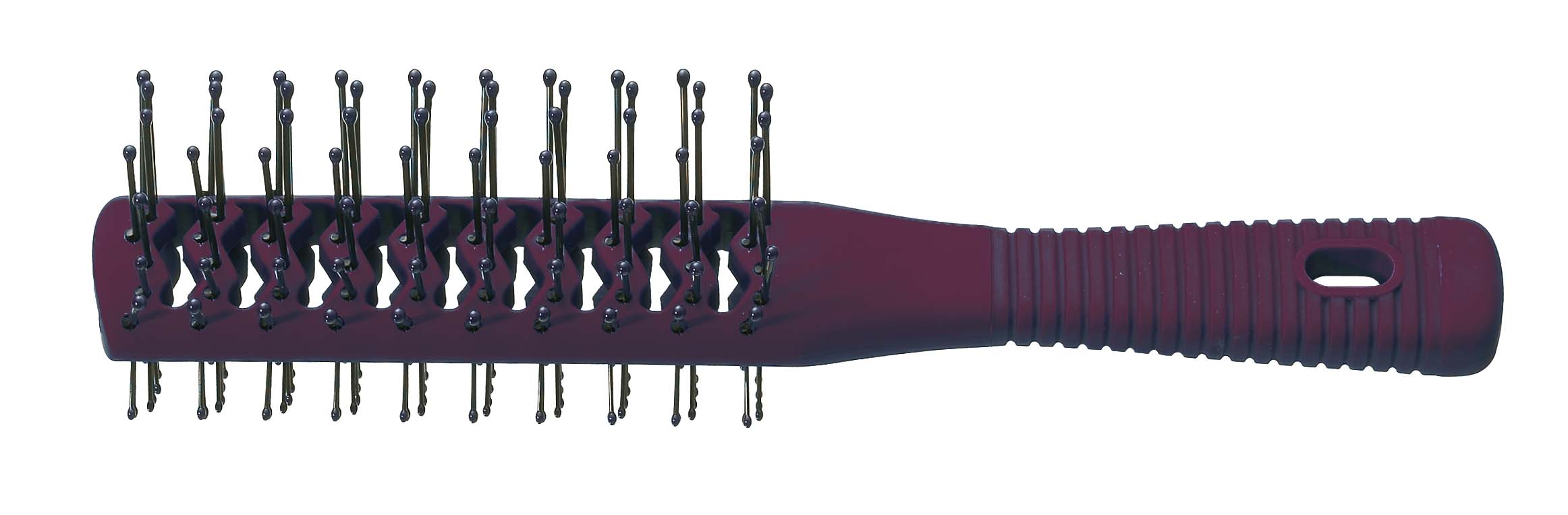 Tunnelbuerste Tunnelventbuerste Rubberize Violett Doppelt Friseur