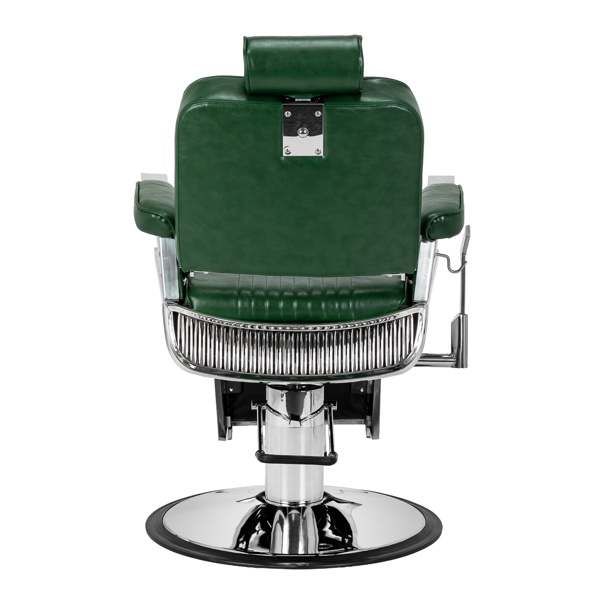 Gabbiano Friseurstuhl Royal X grün – Hydraulik & Motorrad-Style