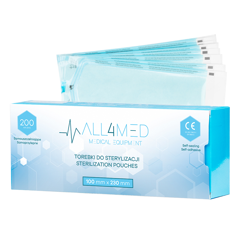Autoklav-Sterilisationsbeutel 100x230mm 200St. PE-Papier