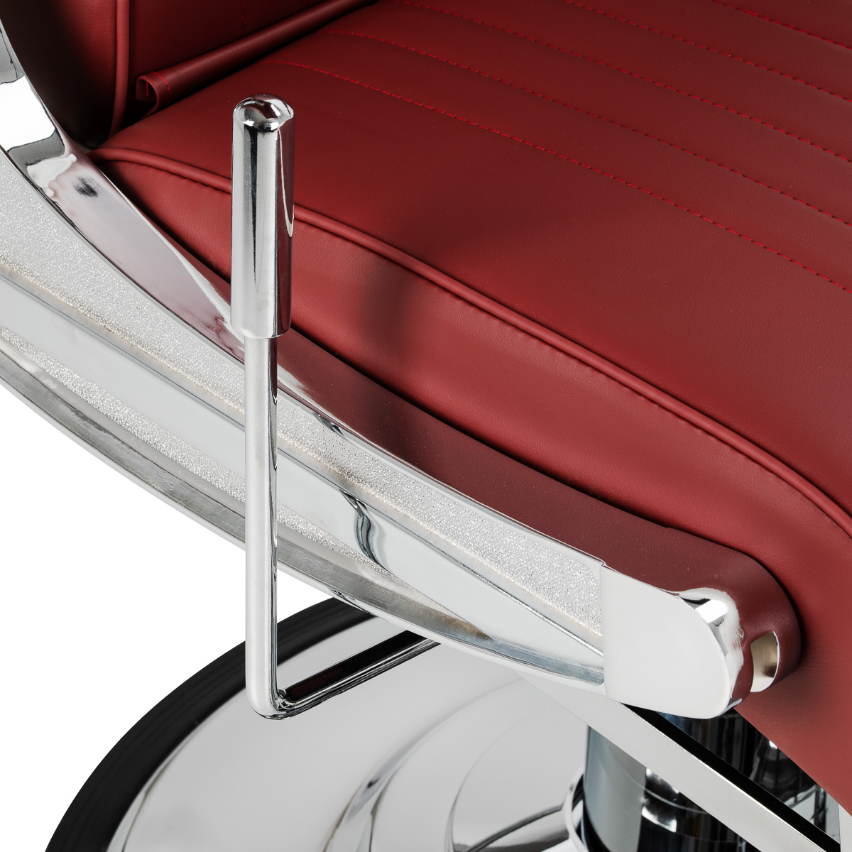 Barberstuhl Gabbiano Visionerio+ Rot Chrom – Hydraulik - Ansicht 8