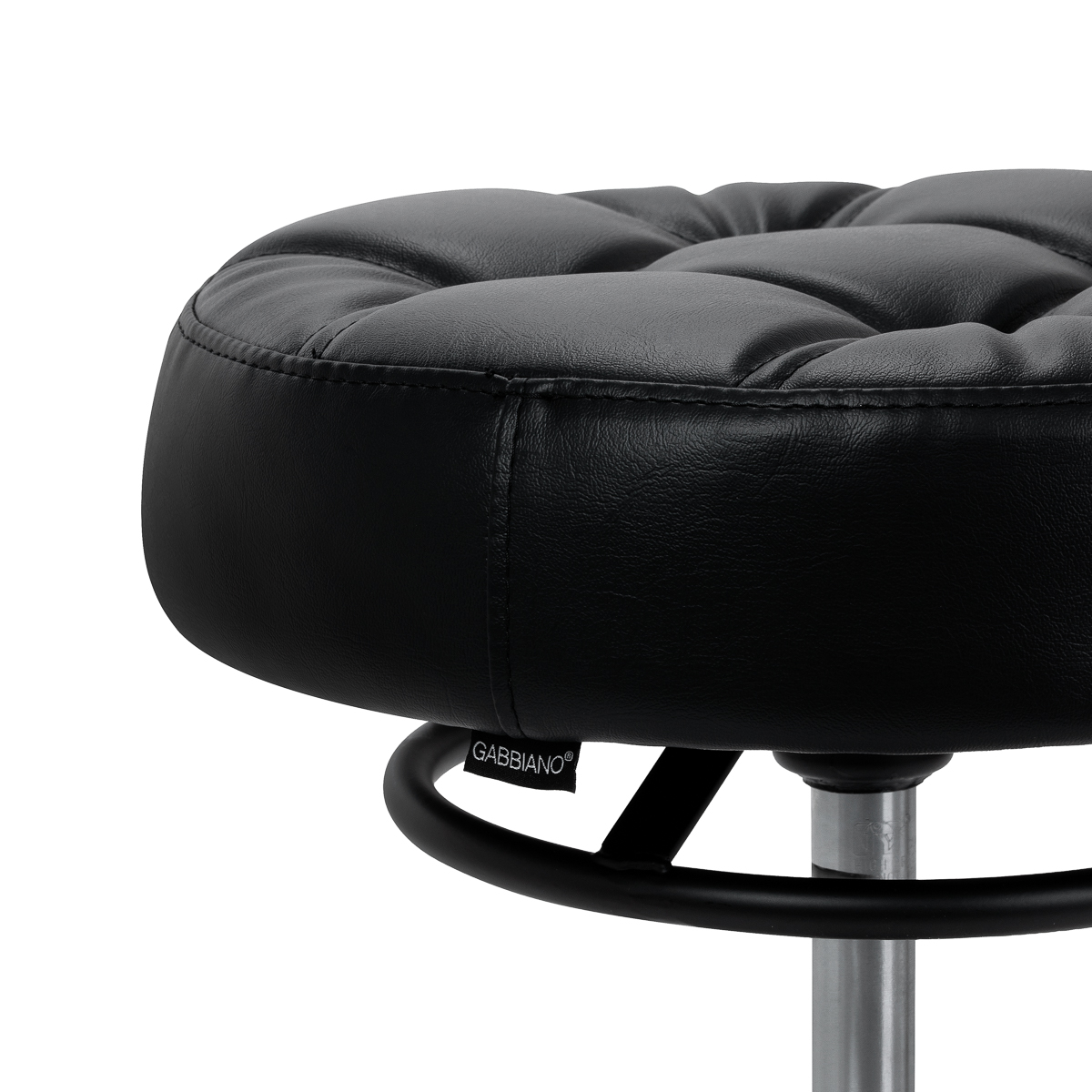 Friseurhocker D054 schwarz – Profi-Salonhocker