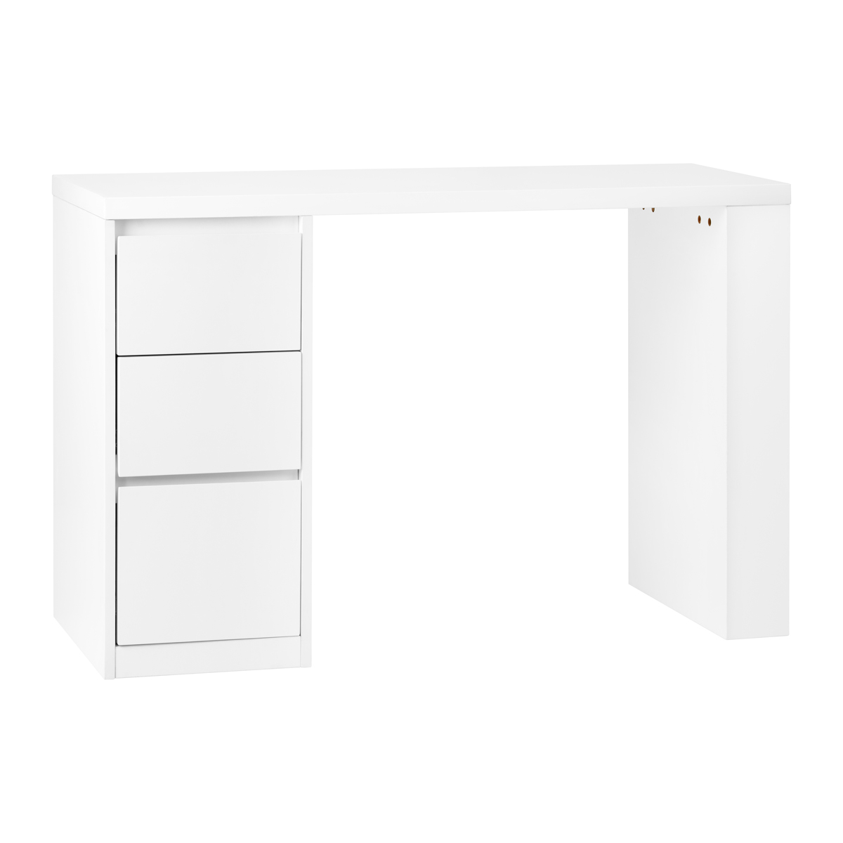 Kosmetikschreibtisch 332 weiß mit 3 Schubladen