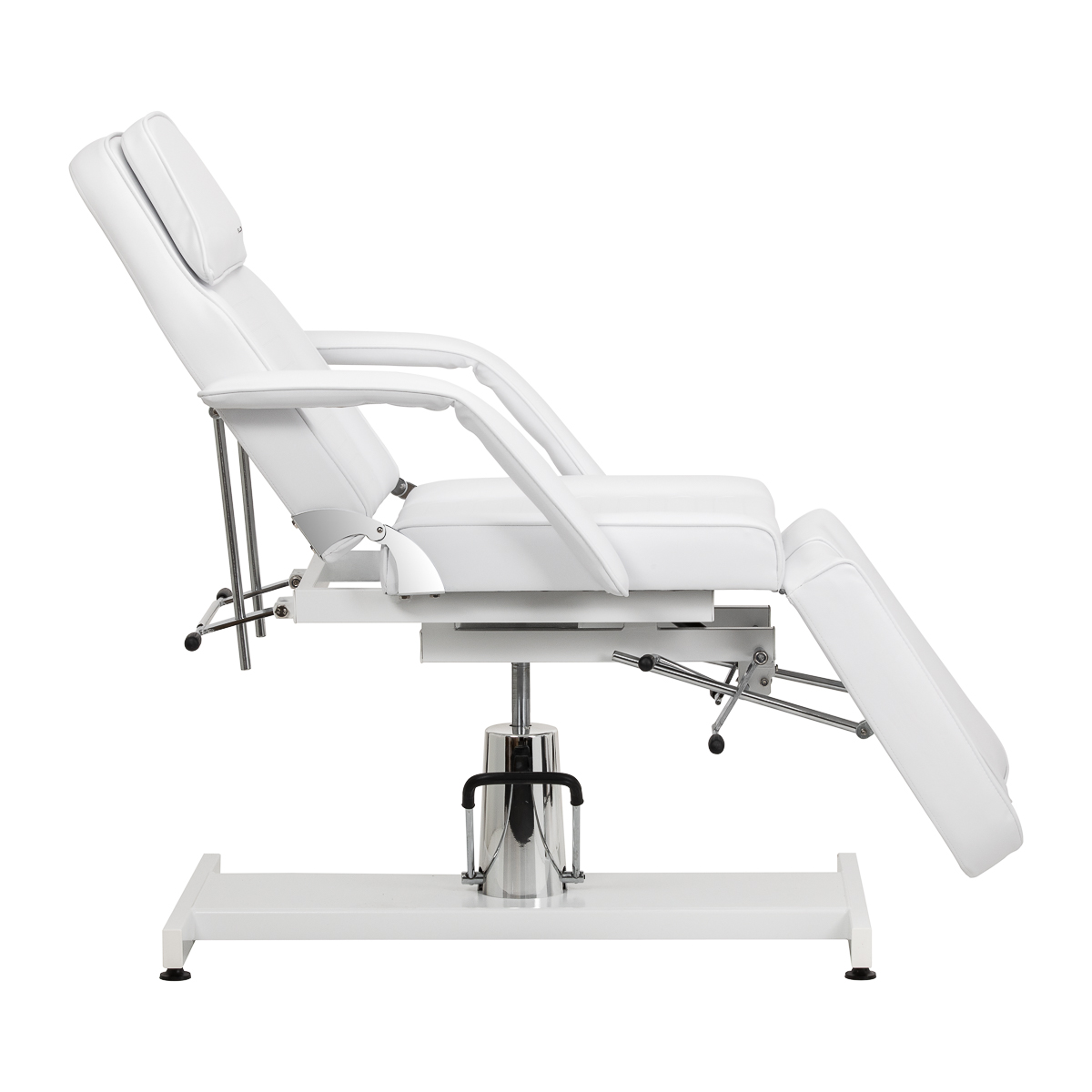 Sillon 210 Hydraulische Kosmetikliege Pediküre weiß mit Schaukel