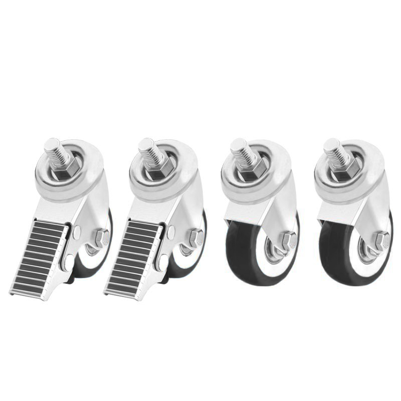 Rollensatz für Stühle Basic 4er Set – Metall-Gummi