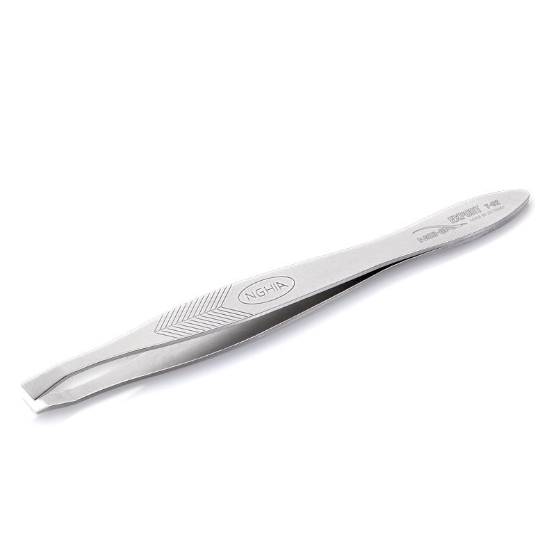 Nghia Export Pinzette T-02 schräg – Edelstahl