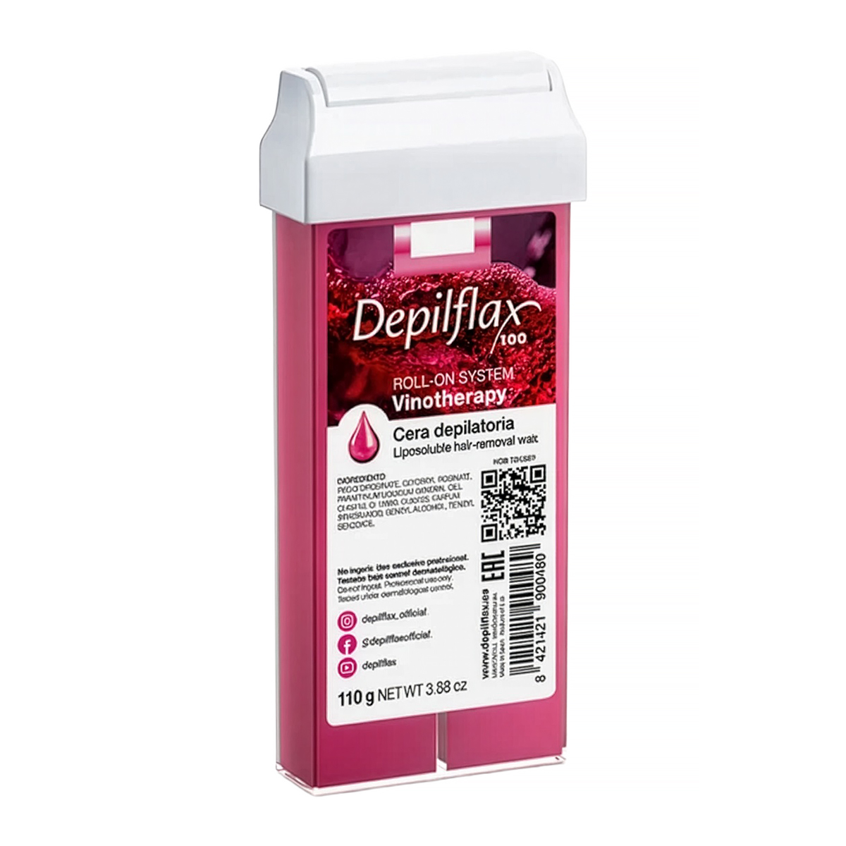 Depilflax Vinotherapy Roll-on Enthaarungswachs 110g cremig