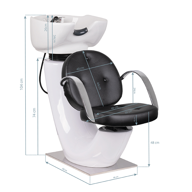 GABBIANO Friseurwäsche Asti in Schwarz - Professionelle Friseurbekleidung