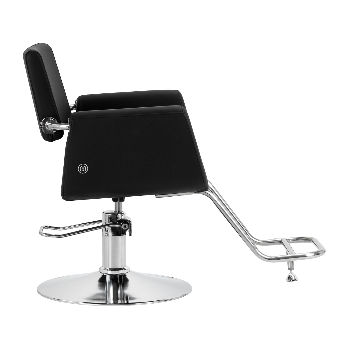 Omega Friseurstuhl Lyra schwarz - minimalistisch & hydraulisch