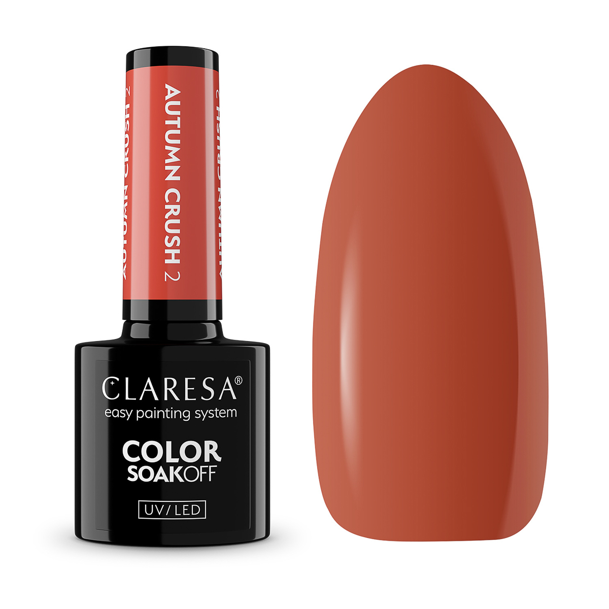 CLARESA Hybrid-Nagellack Autumn Crush 2 Orange 5g