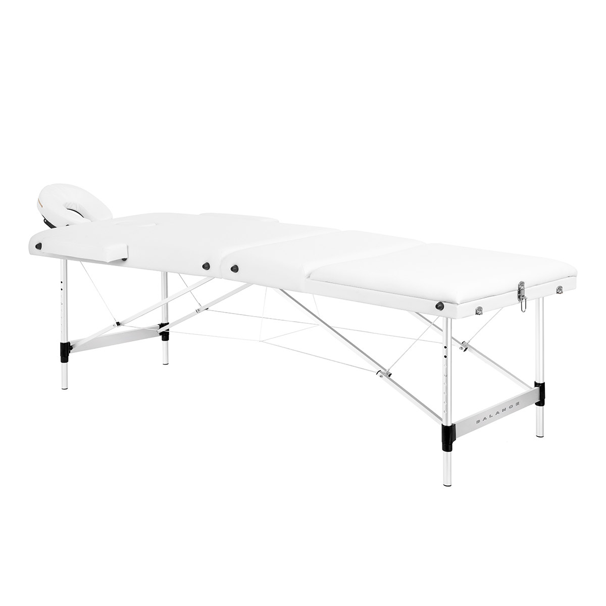 BALANCE Massageliege klappbar Aluminium 3 Segmente Weiß