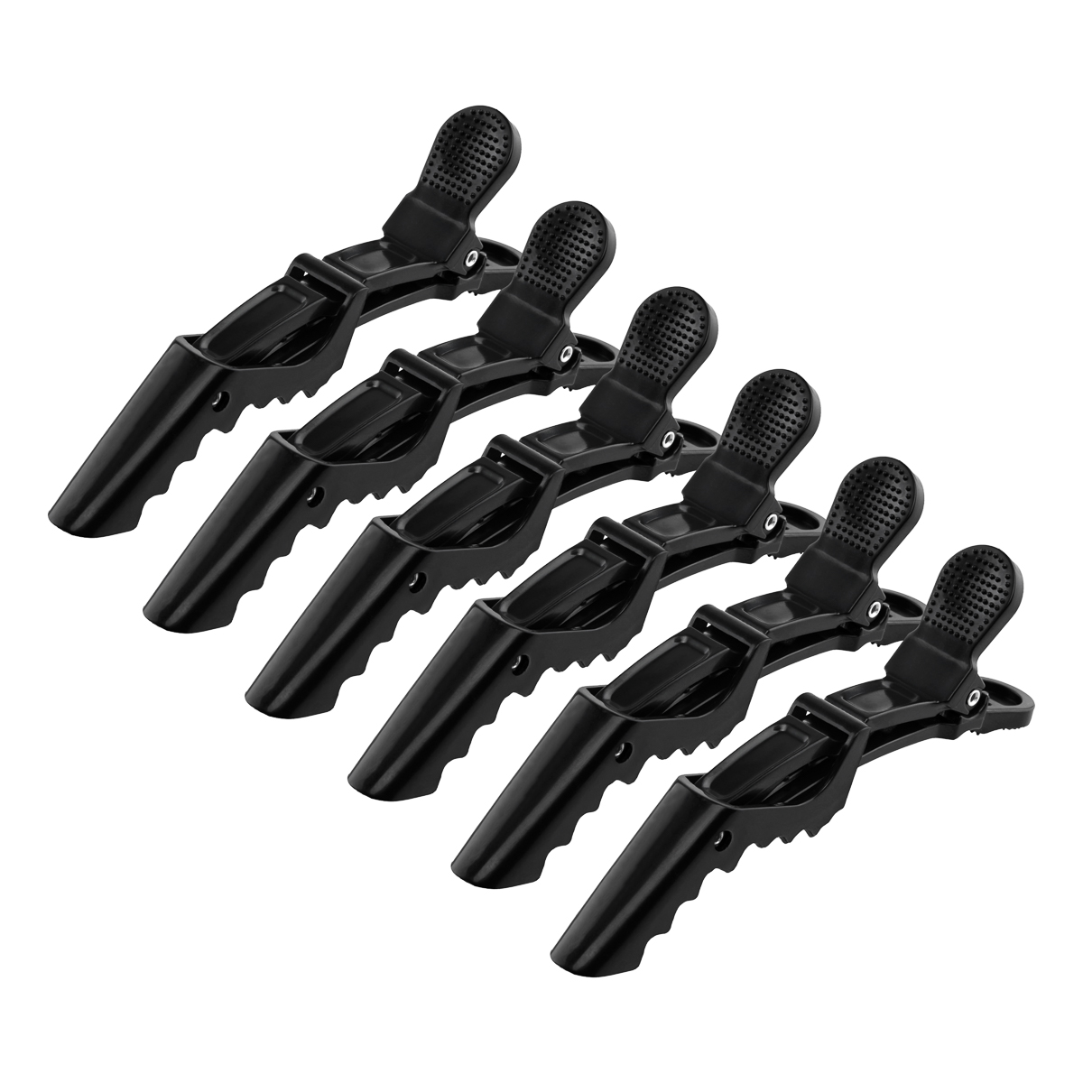 Friseurschnallen Krokodilklemmen E-06 6er Set