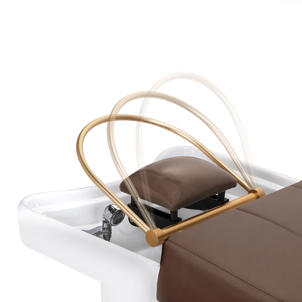 Gabbiano Friseurwaschbecken Liege Head Spa 017 Braun