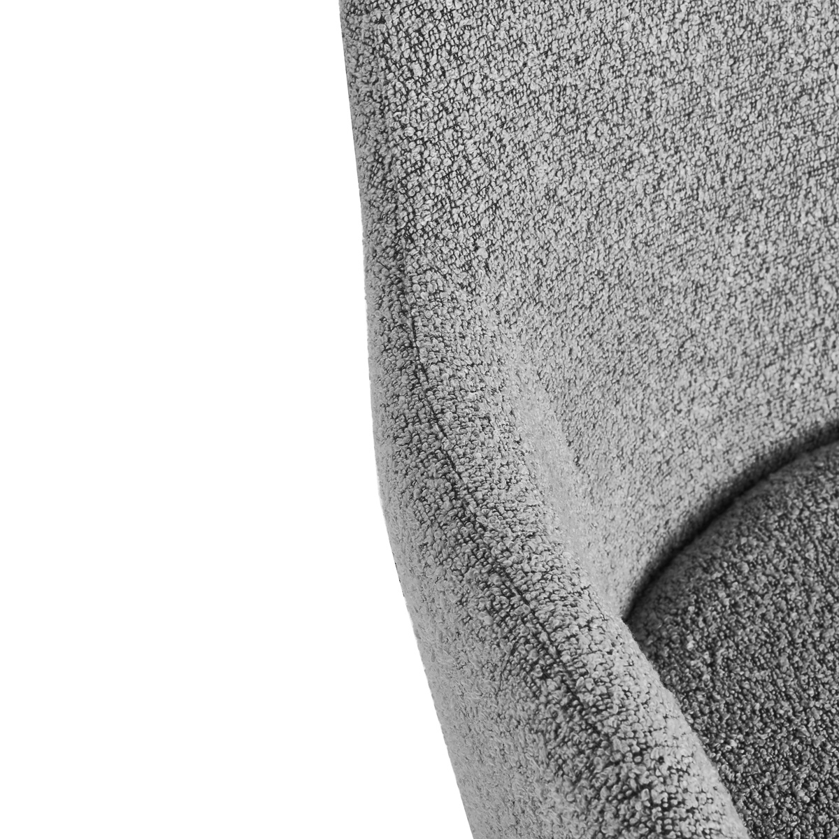 4Rico Intra Stuhl grau – Eleganter Empfangsstuhl mit Armlehnen