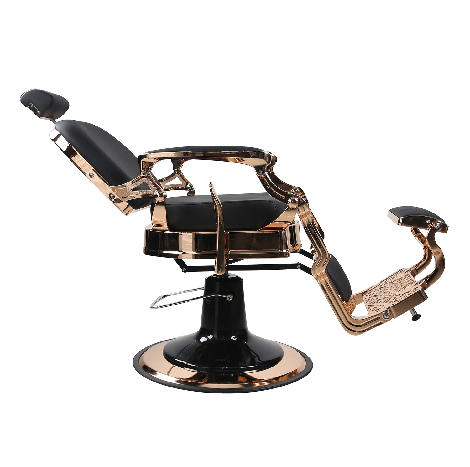 DETREU HERREN BEDIENUNGSSTUHL BARBER SHOP FRISEURSTUHL VINTAGE ROSE GOLD