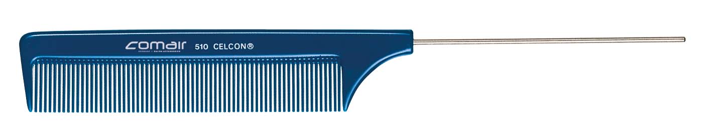 Stielkamm Nadelstielkamm Fein Blau 24 4Cm Friseur