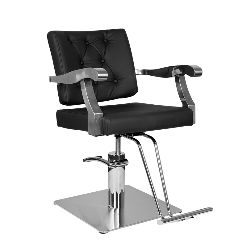 Gabbiano Friseurstuhl Lyon schwarz - Luxus Salonstuhl