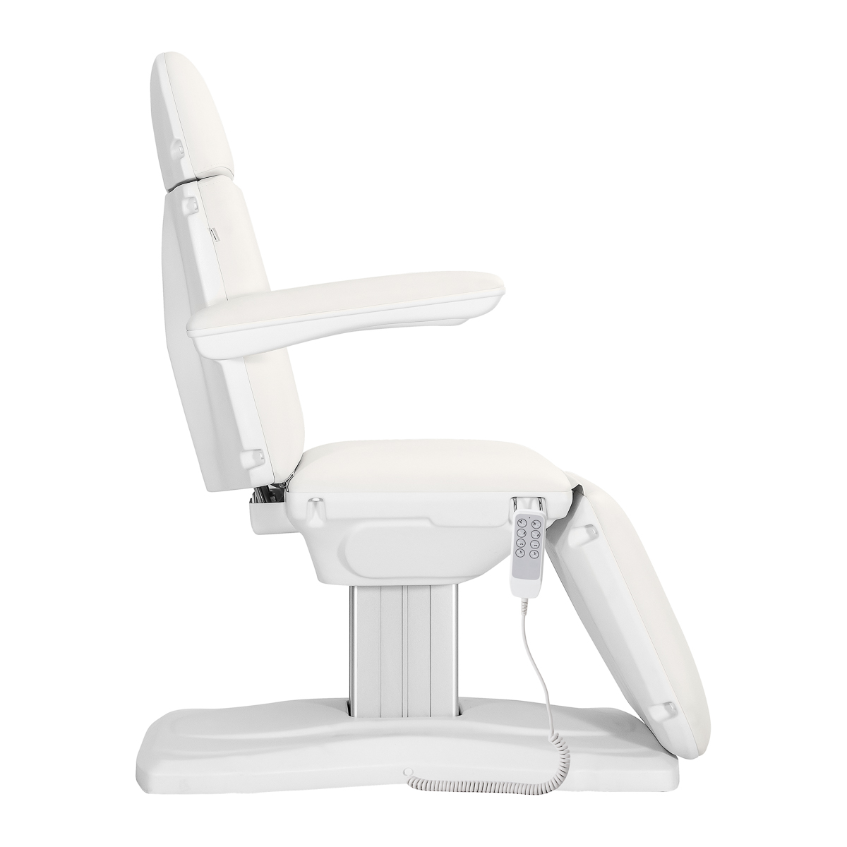 Sillon Eclipse 4 Motor elektrische Kosmetikliege in Weiß – Premium Behandlungsliege