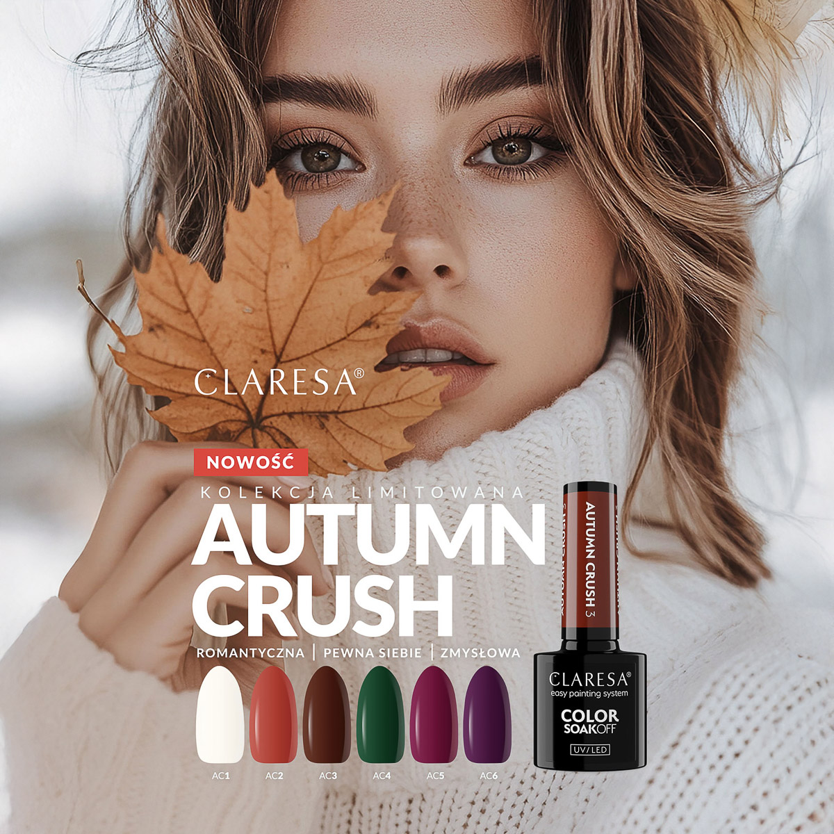 CLARESA Hybrid-Nagellack Autumn Crush 2 Orange 5g