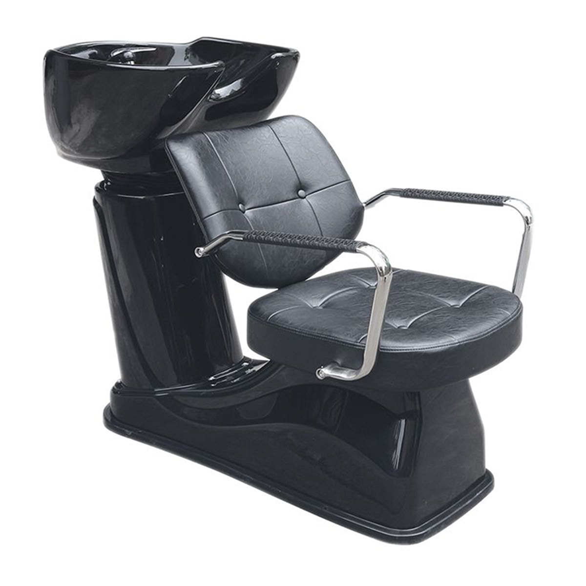 Gabbiano Friseurwaschbecken Vigo Schwarz - Keramikschale