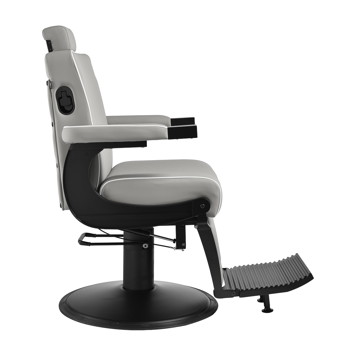 Gabbiano Levi Friseurstuhl Grau mit Hydraulik – Premium Salon