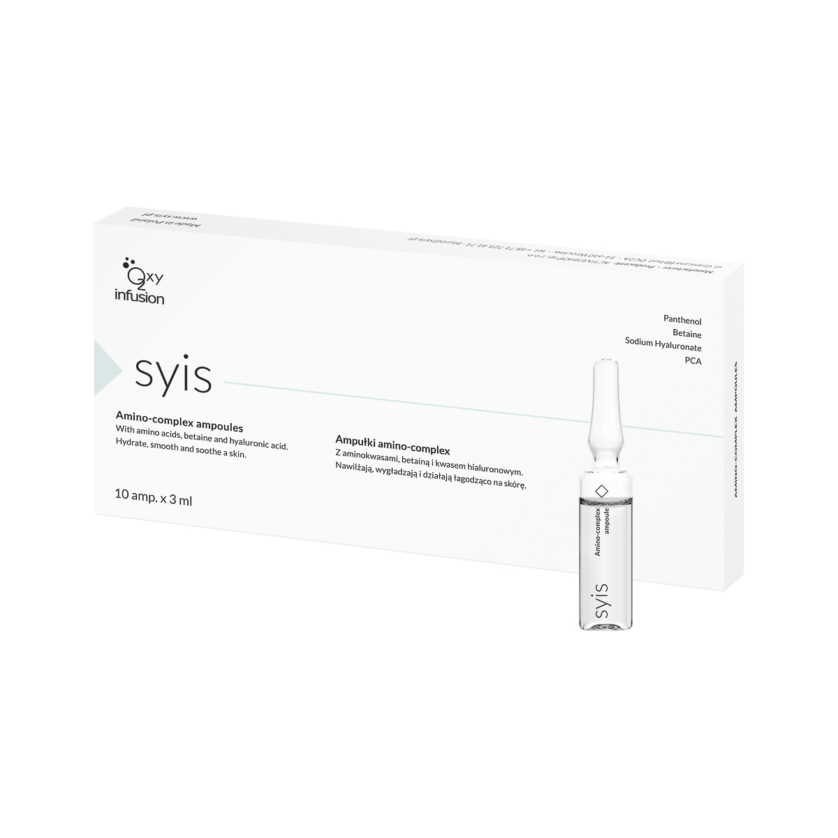 SYIS Amino-Komplex Ampullen - Intensivkur 10x3ml für Haar & Kopfhaut
