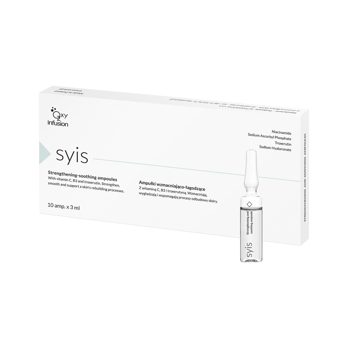 SYIS Verstärkungs- und Linderungsampullen 10x3 ml - Intensive Haarampullen für Kraft und Regeneration