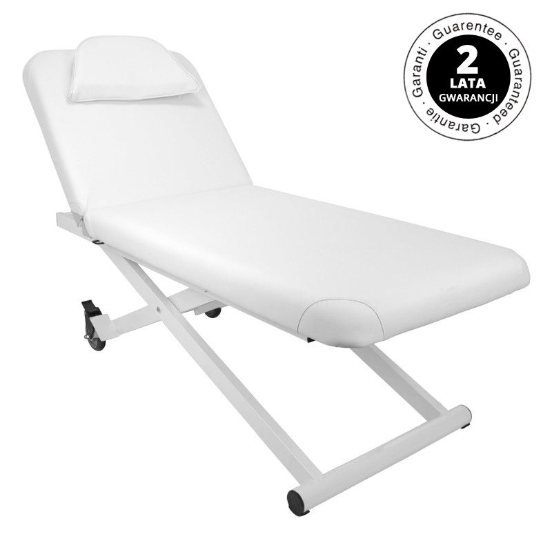 Elektrische Massageliege AZZURRO 329D 1-Motor Weiß - Premium Wellness für Friseur & Kosmetikstudio