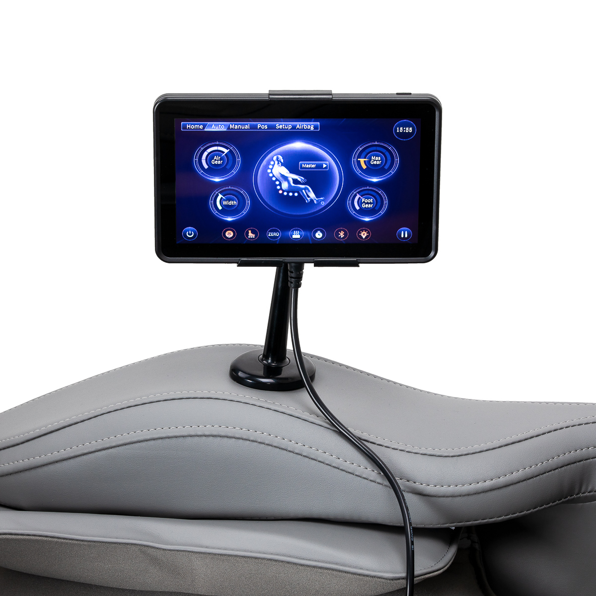 Sakura Massagesessel 809 3D weiß-grau – Profi-Entspannung