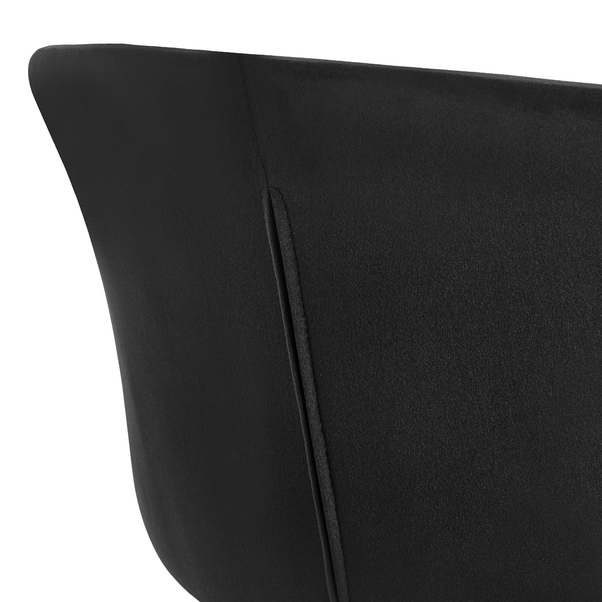 4Rico Stuhl Linea schwarz - eleganter Salonstuhl minimalistisch