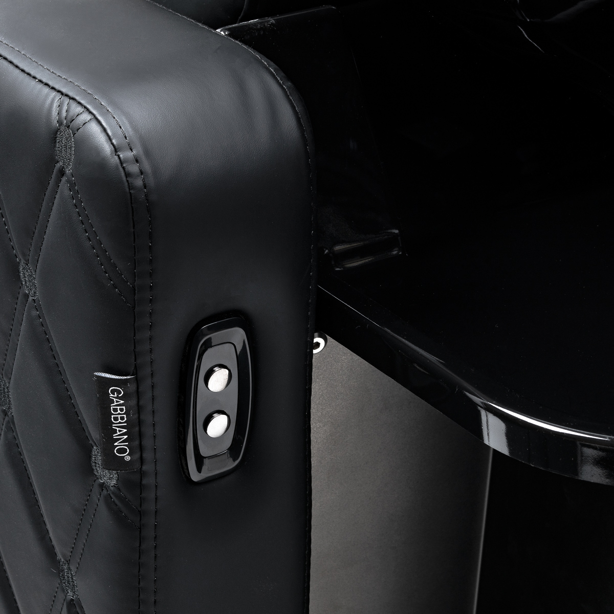 Gabbiano Ines Friseurwaschanlage elektrisch schwarz mit Massage