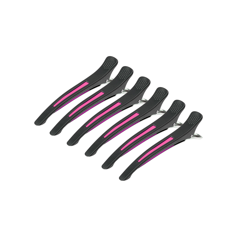 Friseur-Haarspangen Clips 11,5cm Aluminium 6er Set