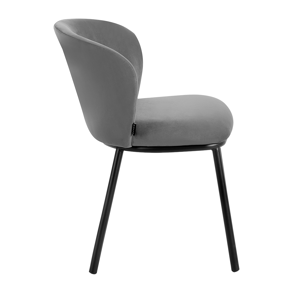 4Rico Stuhl Linea grau - Moderner Salonstuhl mit Eleganz