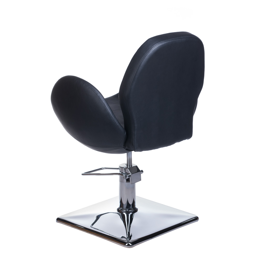 Schwarzer Friseurstuhl hydraulisch höhenverstellbar - Premium Salonstuhl