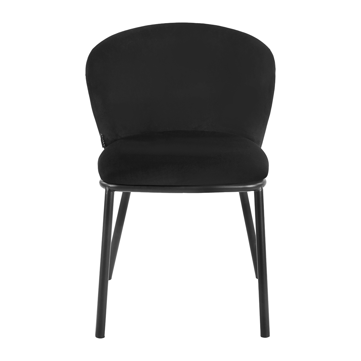 4Rico Stuhl Linea schwarz - eleganter Salonstuhl minimalistisch
