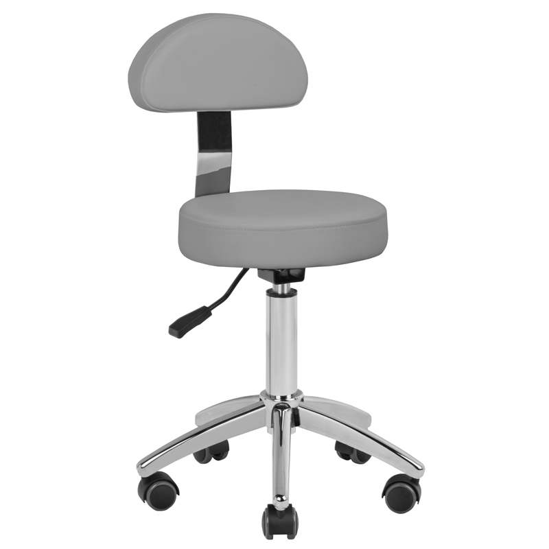 Kosmetikhocker Grau 304 - Ergonomischer Friseursalon Hocker