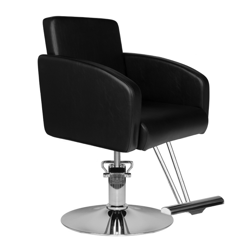 Hair system Friseurstuhl HS40 Schwarz – Professioneller Salon-Stuhl mit Hydraulik