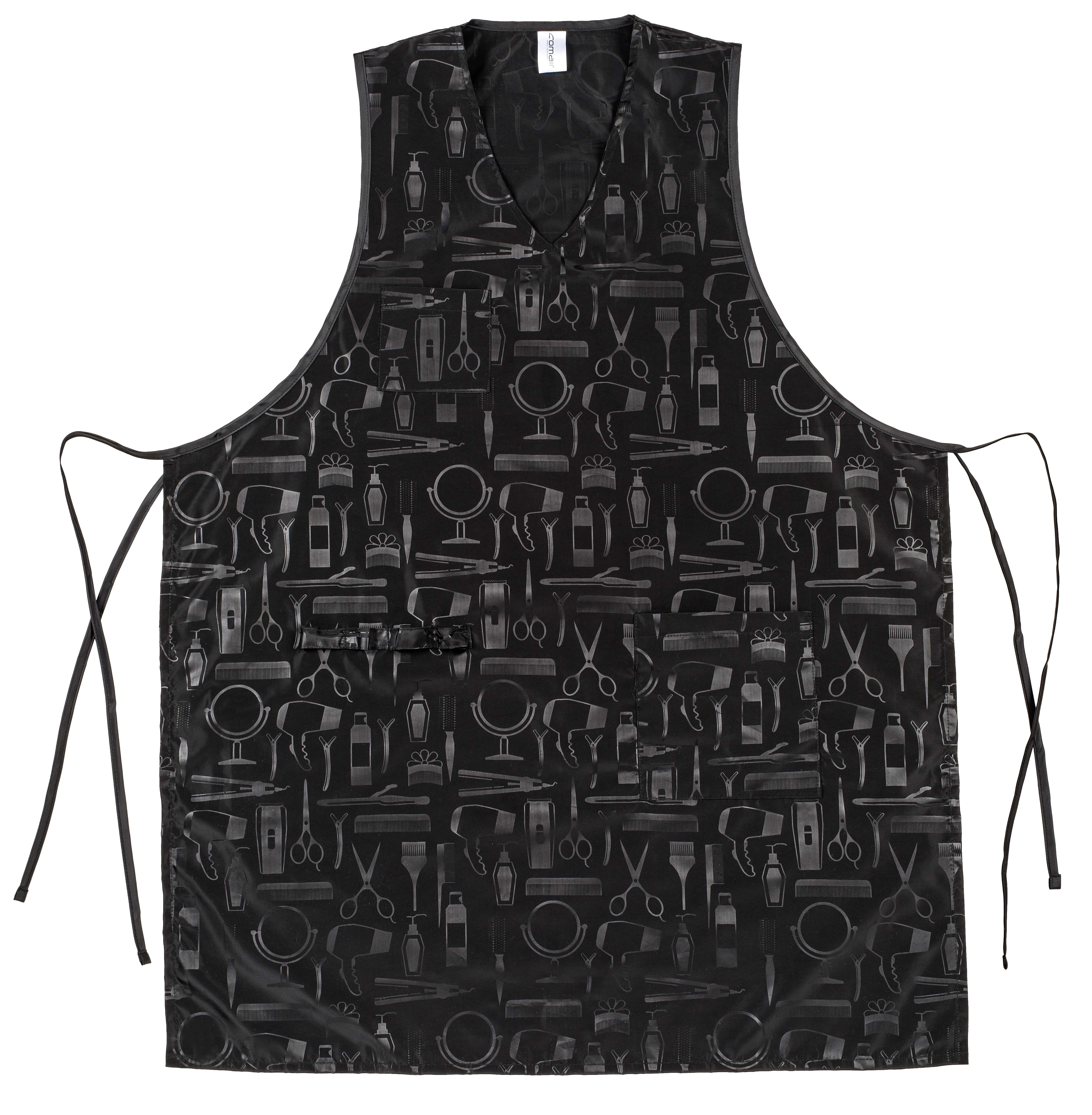 Friseurschuerze Schneidedress Tools Schwarz Polyester Friseur