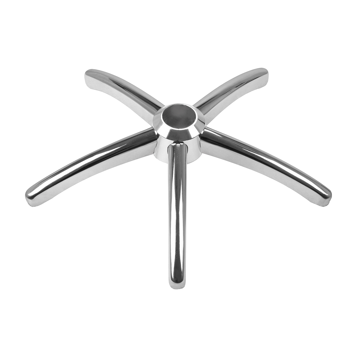 Basishocker ohne Räder 304 Silber – Metallsockel